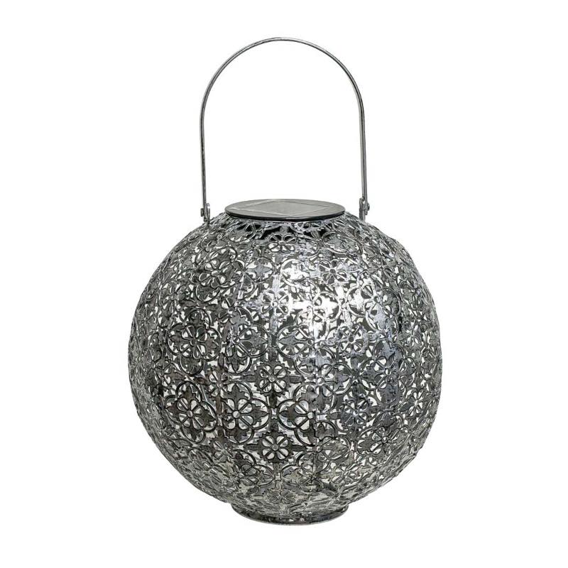 Casablanca Solar Lantern - Silver